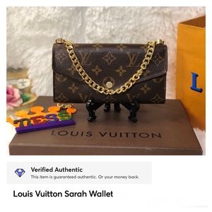 Authentic Louis Vuitton Sarah Wallet